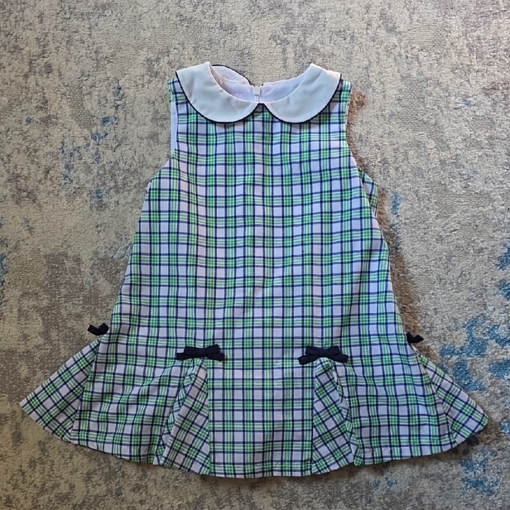 Frances Johnston For Simi Toddler‎ Size 2T Plaid Sleeveless Collared Dress